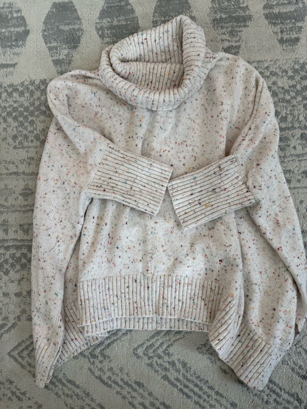 LOFT Confetti Turtleneck Sweater